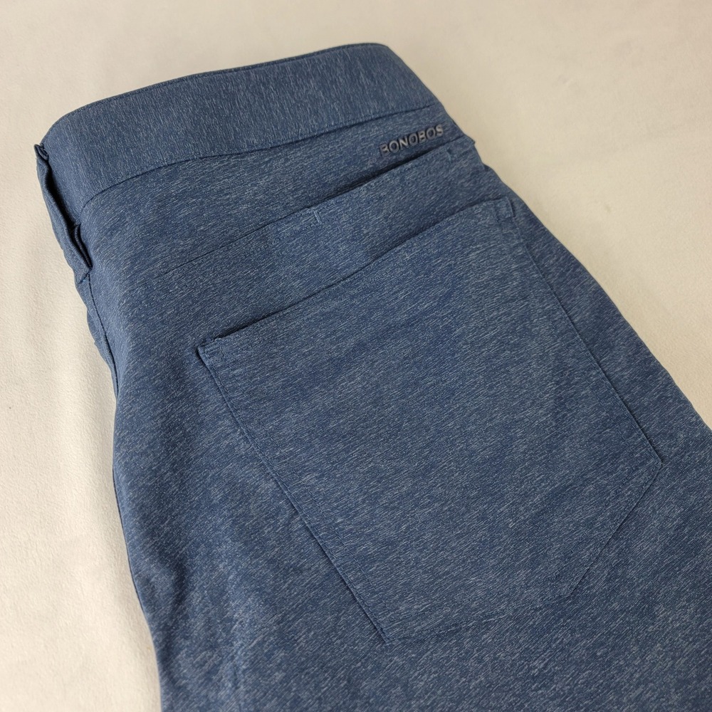 Bonobos Golf Tailored Fit Blue Heather Performance Pants Mens 31/32 Wicking